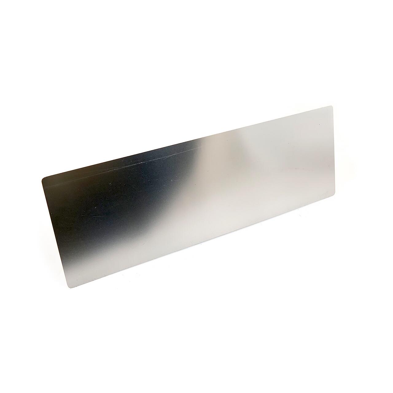 Gletiera inox, Olejnik, intarita, MediumFlex, maner pluta, laminata la rece, argintata, 0.4 mm, 356x120 mm