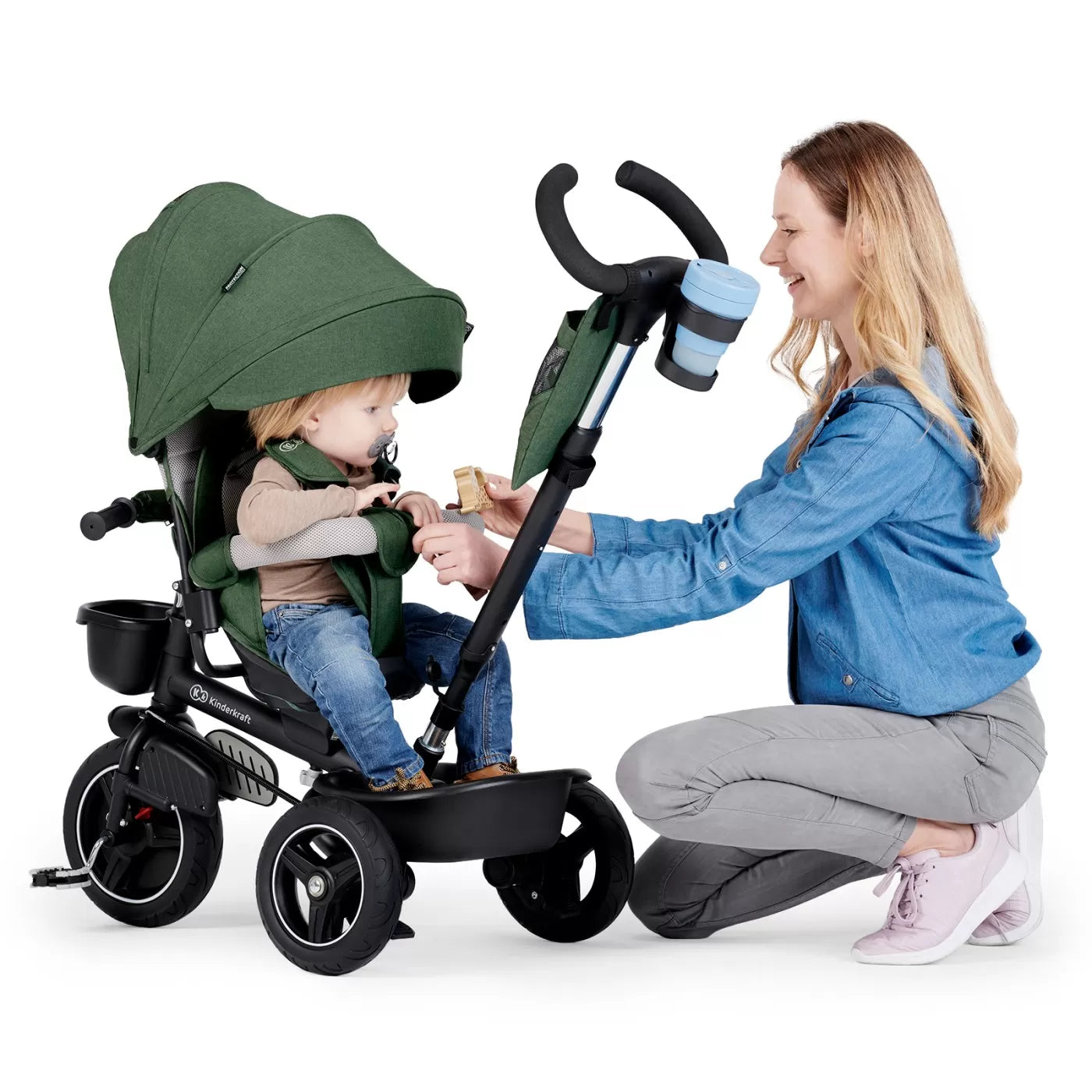 Kinderkraft spinstep tricikli, zöld