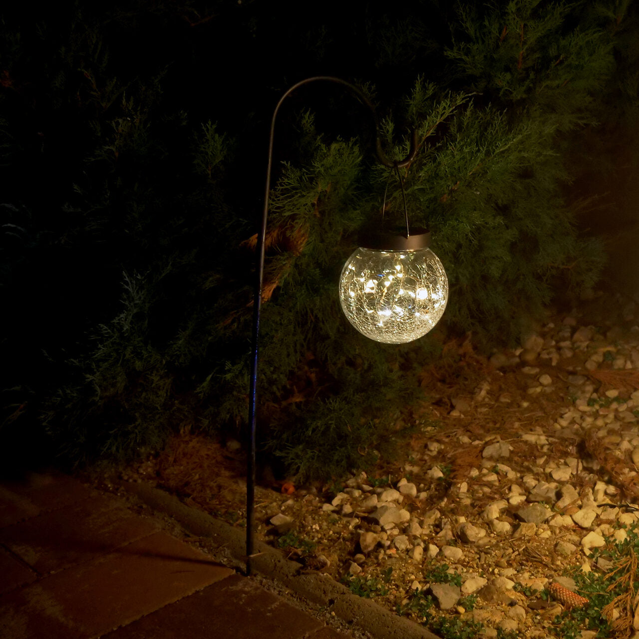 Lampa solara pentru gradina, 20 LED-uri, 75 cm, Rigel