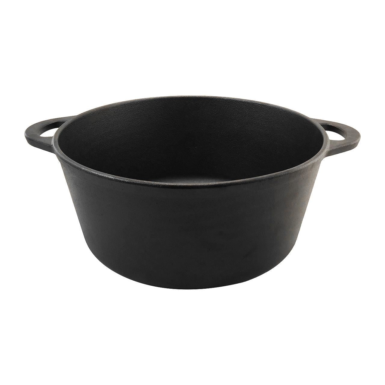 Öntöttvas fazék fedővel, kerek, 9 L, Perfect Home