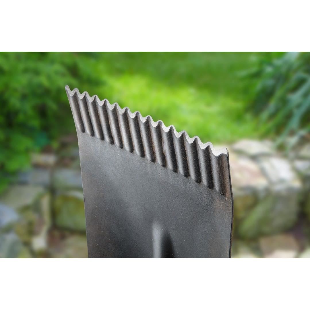 Harlet, cazma, drept, cu coada lemn, zimtat, 17.5x28 cm, 115 cm, Verto