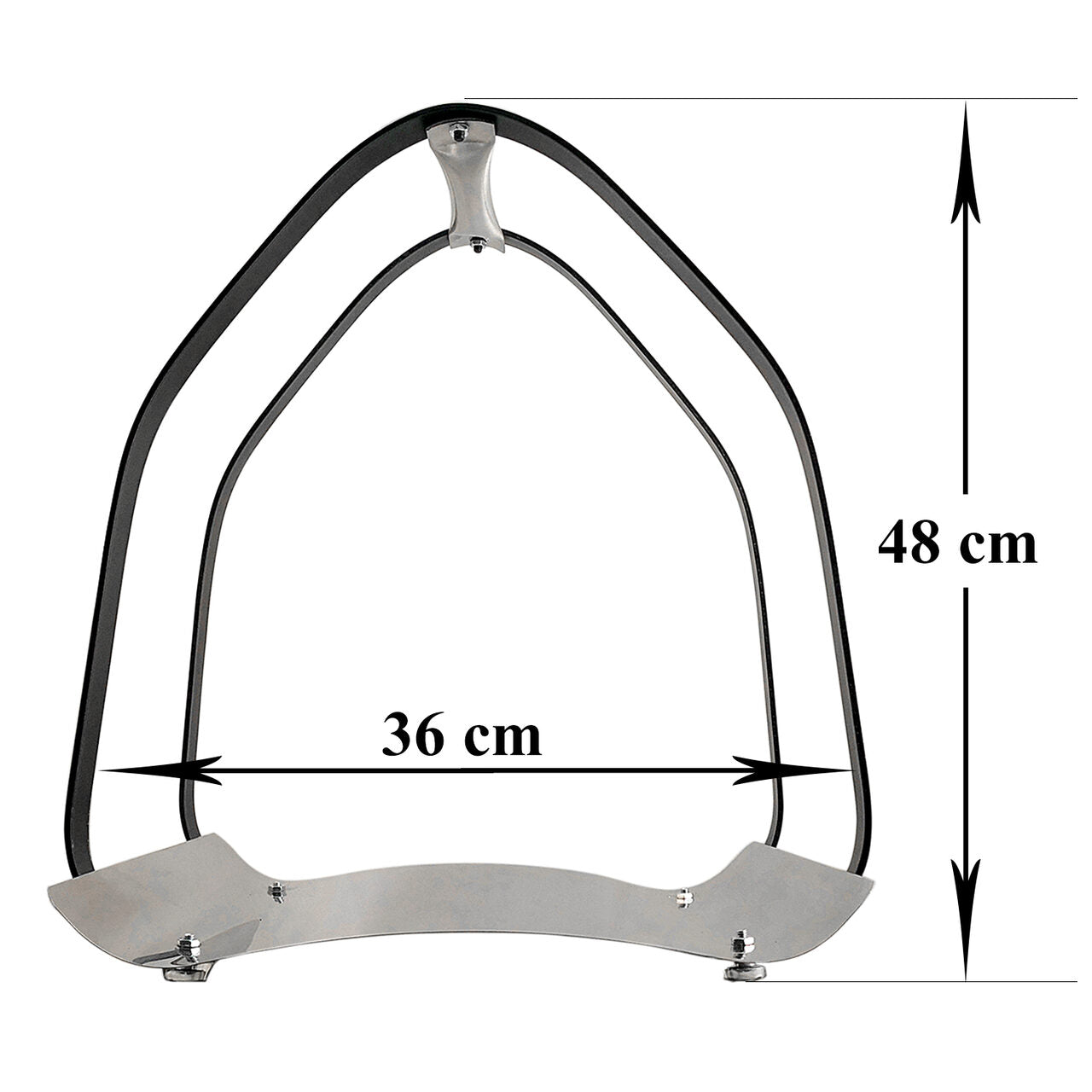 Suport INOX transportat si depozitat lemne pentru semineu/soba, 36 cm