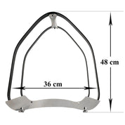 Suport INOX transportat si depozitat lemne pentru semineu/soba, 36 cm