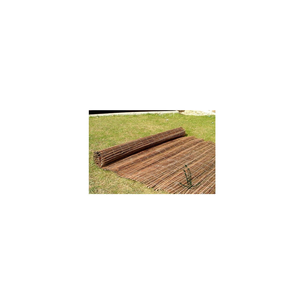 Gard gradina/paravan din rachita naturala, 5x2 m