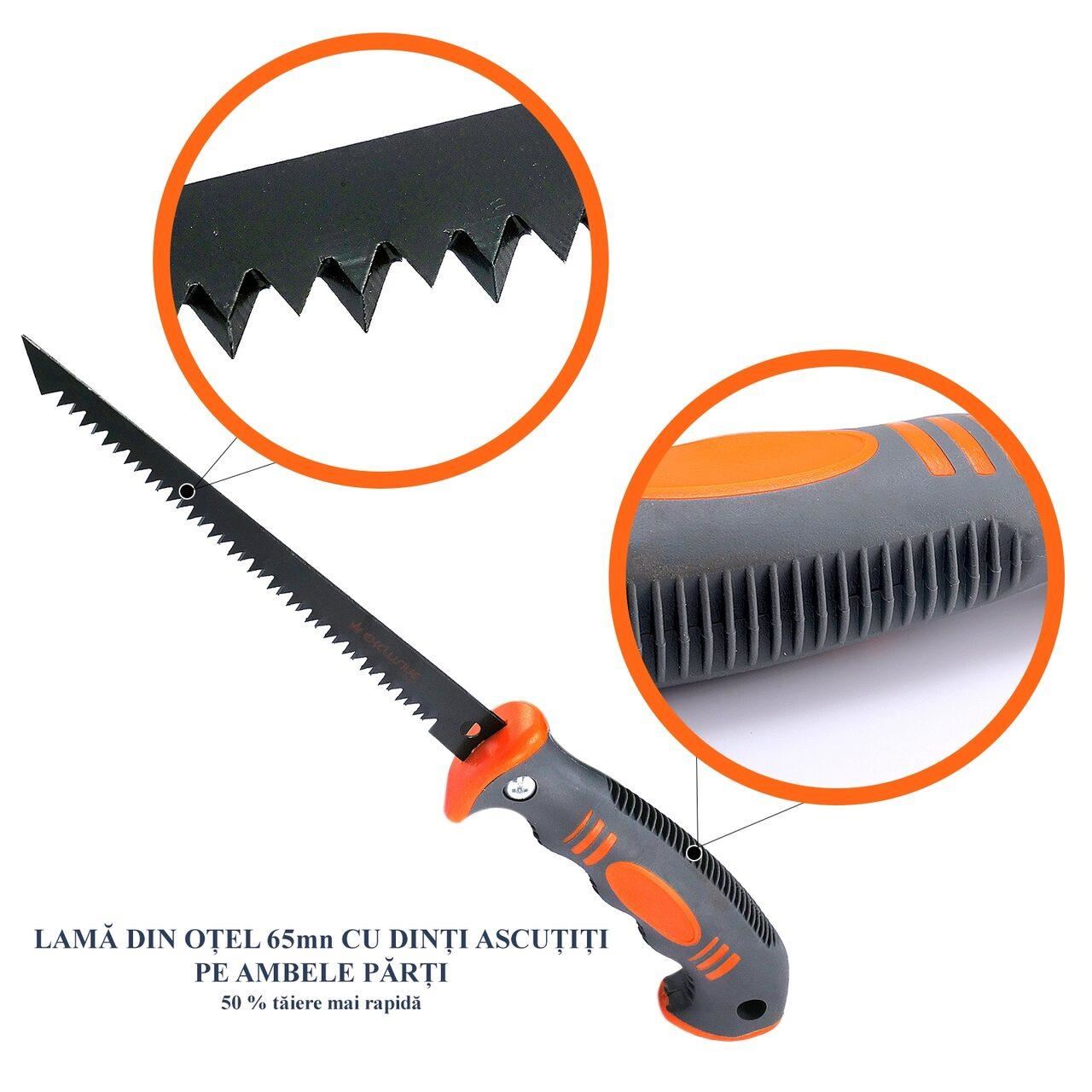 Gipszkarton/karton fűrész, teflonbevonatú penge, 150 mm, RICHMANN EXCLUSIVE 