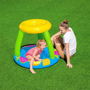 Piscina gonflabila pentru copii, rotunda, cu acoperis, albastru, 94x89x79 cm, Bestway Fruit