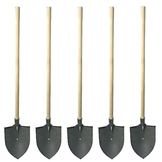 Set 5 harleti profi, cu coada lemn, 21.5x30.5 cm