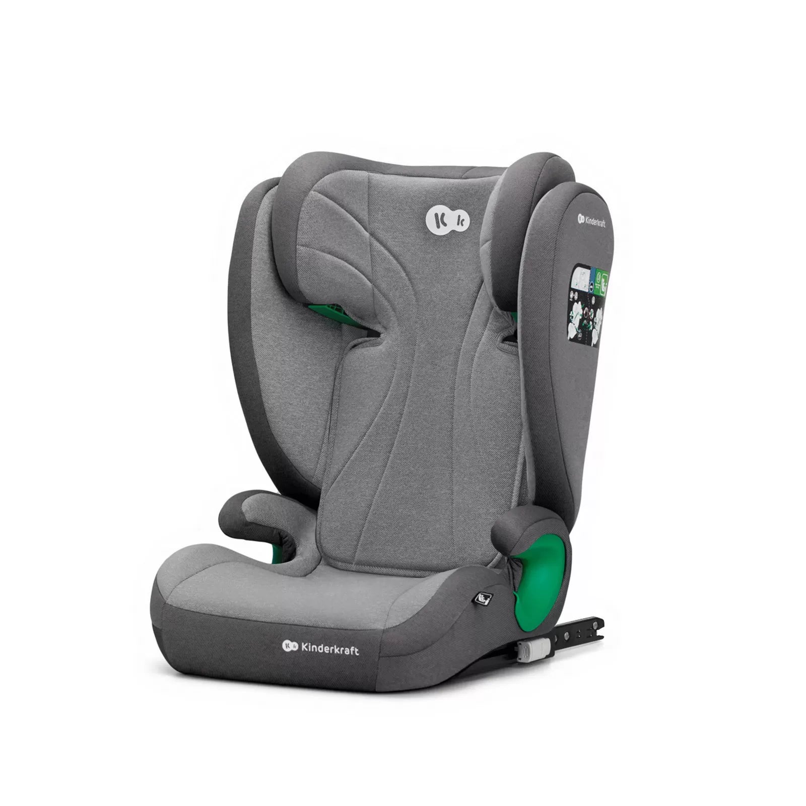 Scaun auto kinderkraft junior fix2 i-size, 100-150 cm, rocket grey