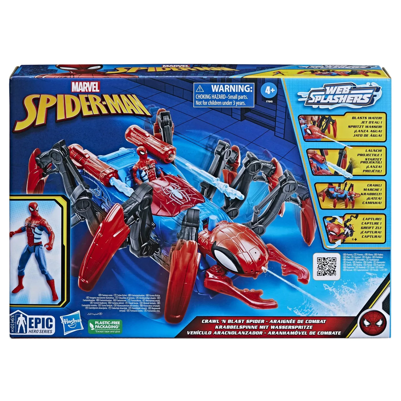 Spiderman set de joaca crawl n blast 