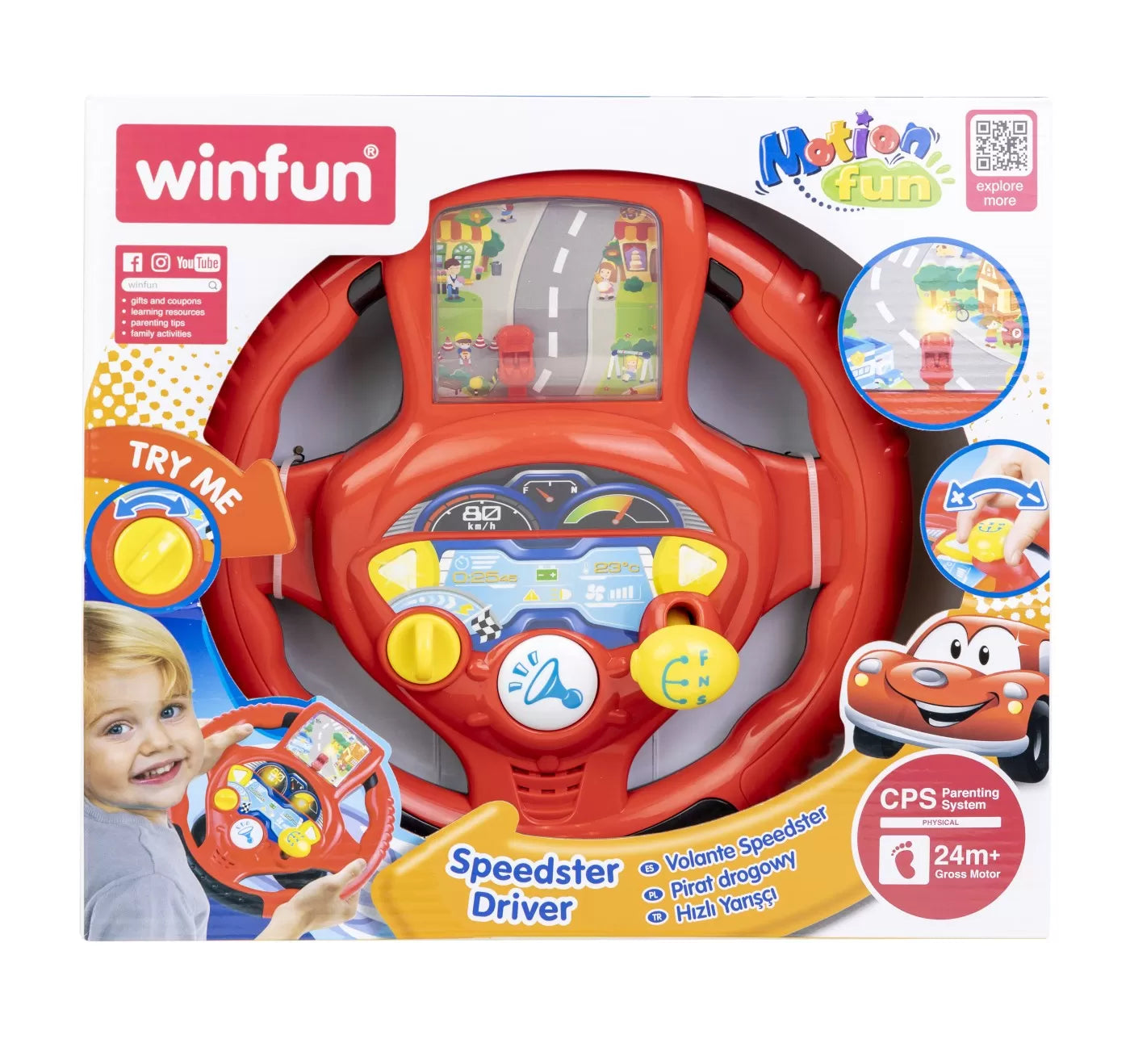 Winfun volan cu sunete si lumini