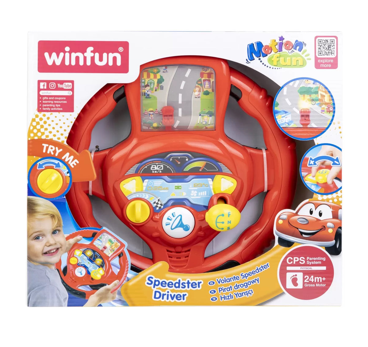 Winfun volan cu sunete si lumini