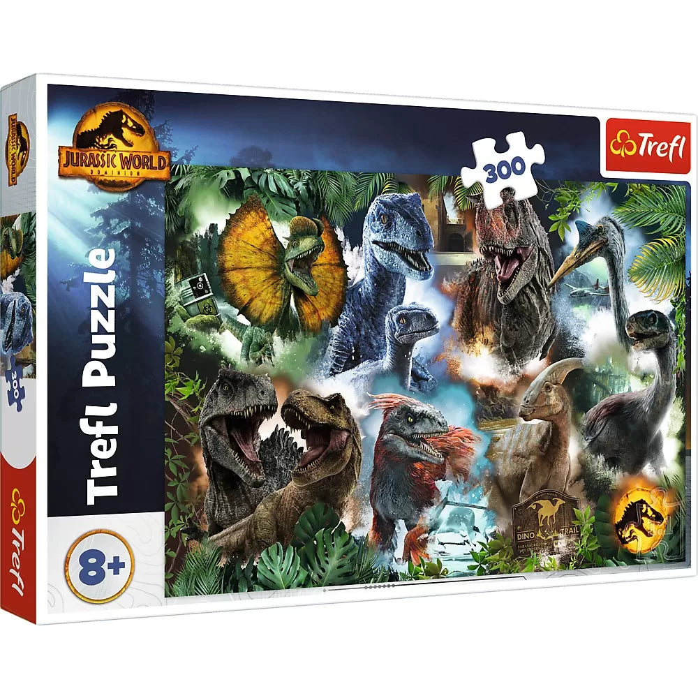 Puzzle trefl 300 jurrasic world dinozaurii favoriti