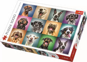 Puzzle trefl 1000 portret catelusi simpatici