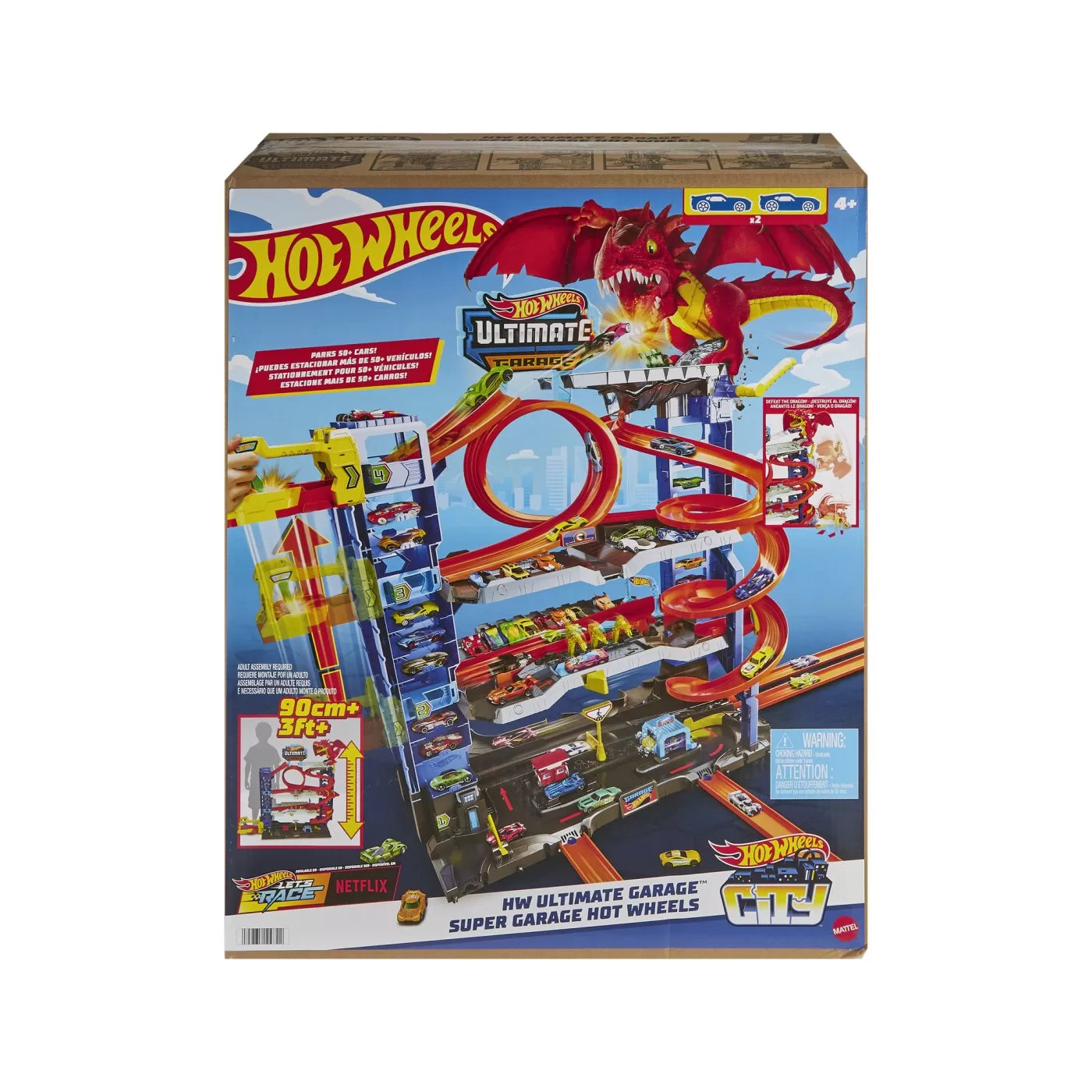 Hot wheels city super garajul