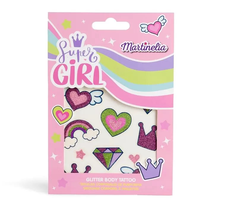 Martinelia super girl tatuaje cu sclipici