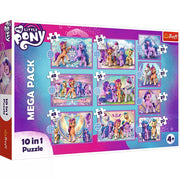 Puzzle trefl 10in1 my little pony -  poneii stralucitori