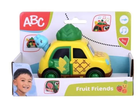 Abc fruit friends masinuta ananas 12cm