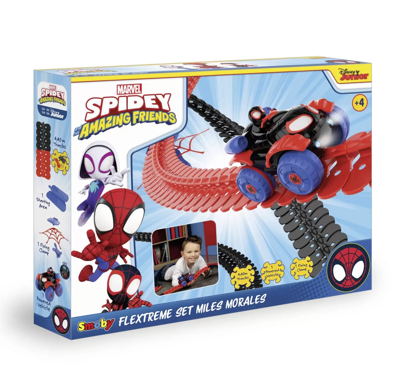 Smoby spidey circuit flextreme set miles morales