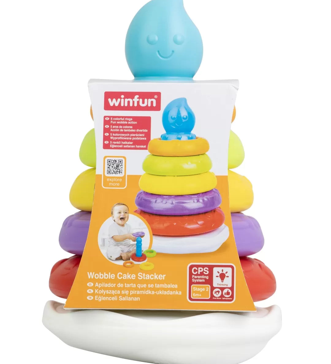 Winfun turn cu cercuri colorate in forma de tort