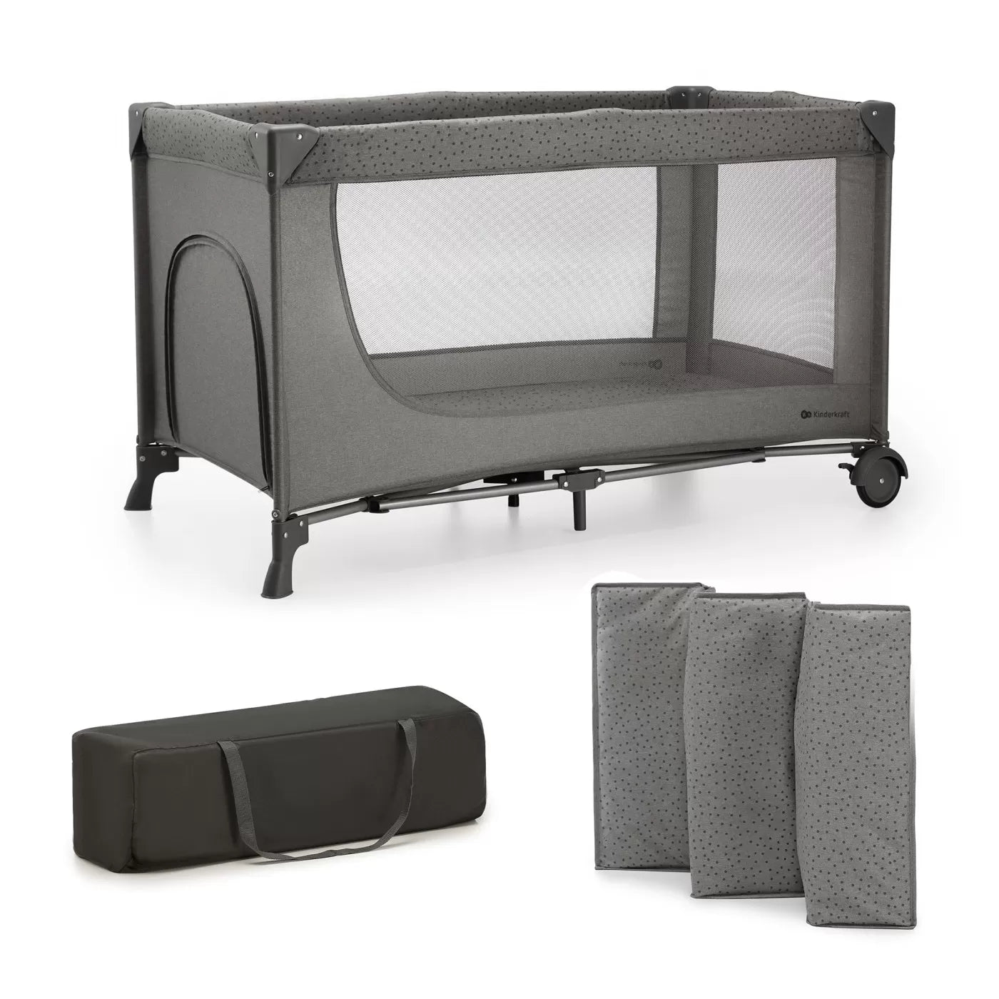 Patut travel kinderkraft joy2, fara accesorii, dark grey