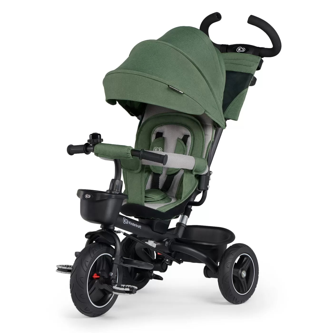 Tricicleta kinderkraft spinstep, green