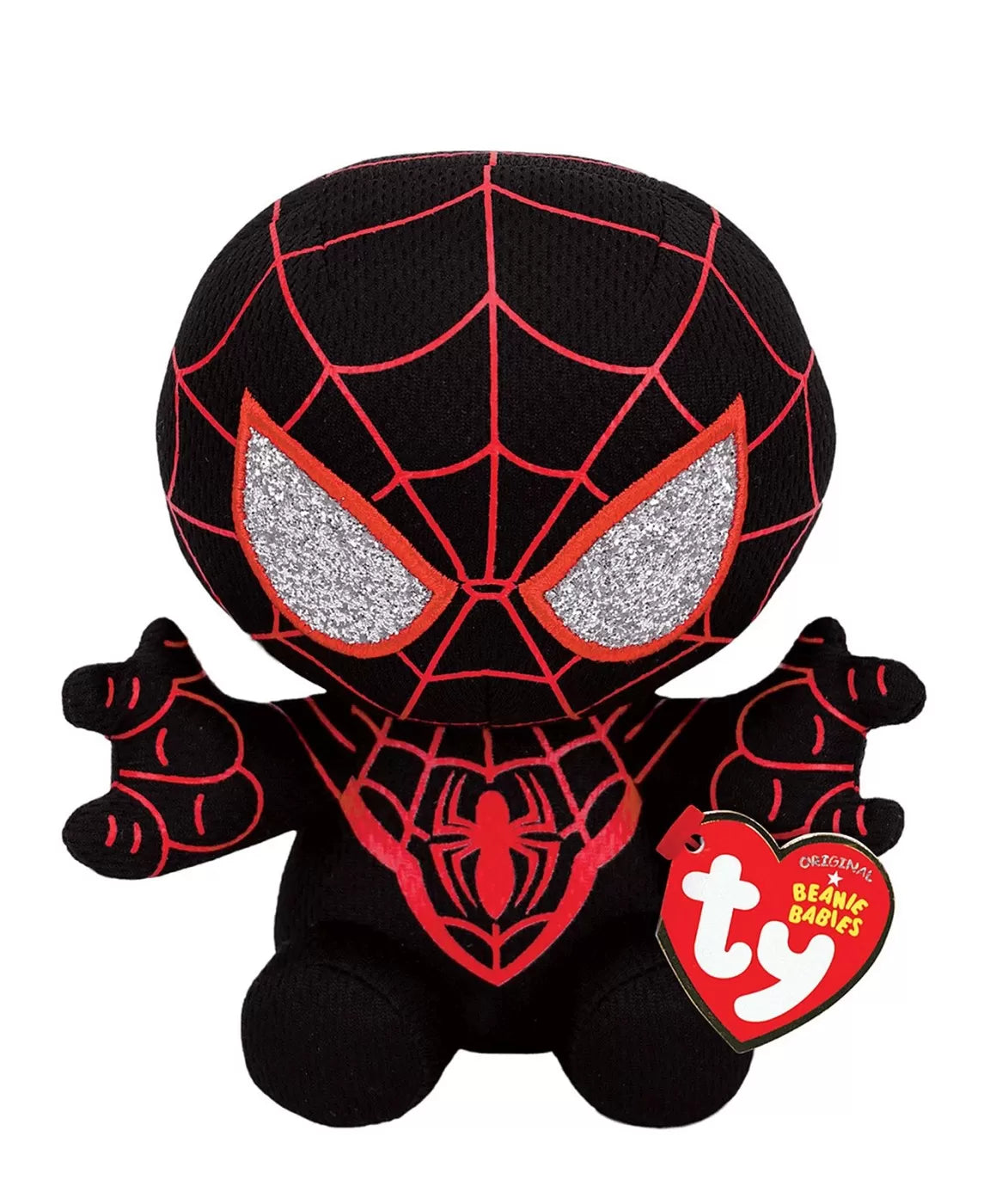 Plus ty 15cm beanie babies miles morales spiderman