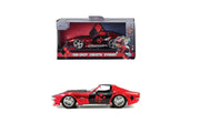 Masina metalica harley quinn 1969 corvette stingray scara 1 la 32