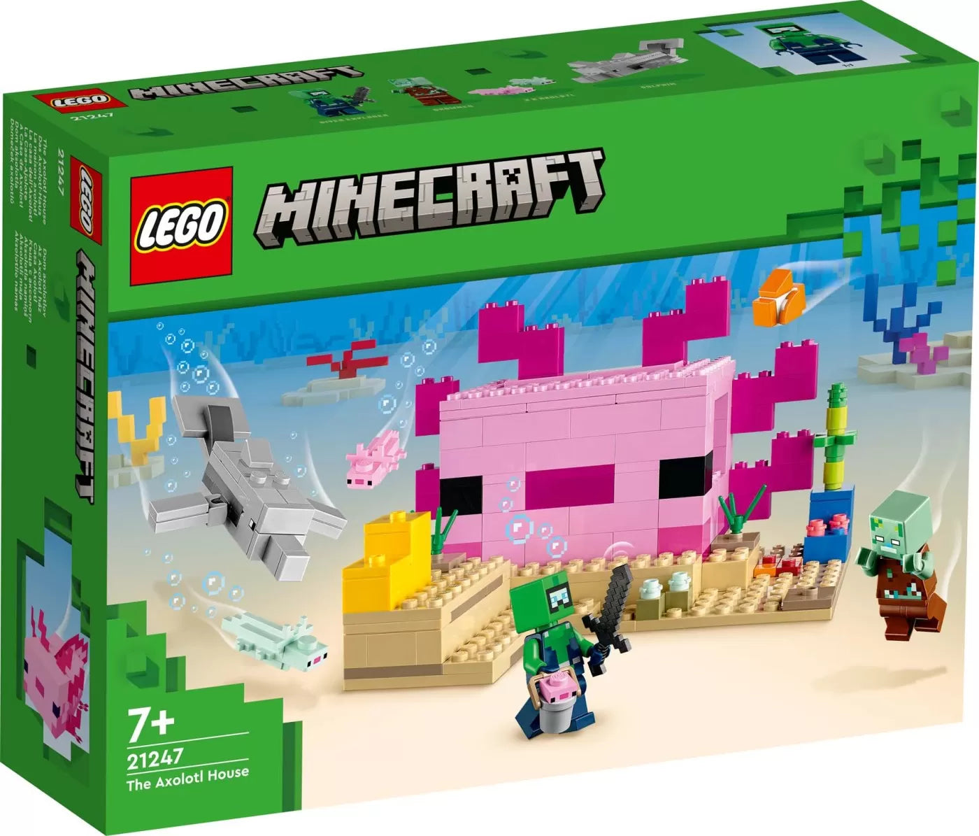 Lego minecraft casa axolotl 21247