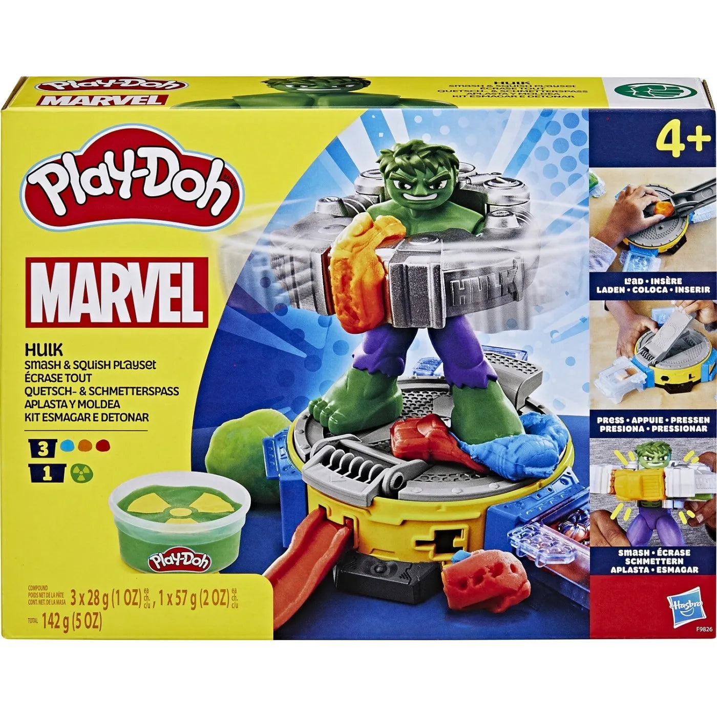Play doh marvel set hulk loveste si zdrobeste