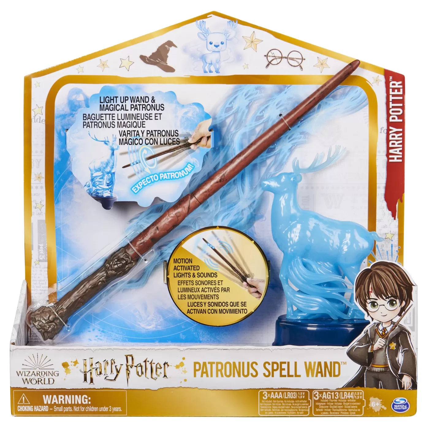 Harry potter wizarding world patronus spell wand bagheta  lui harry 33cm