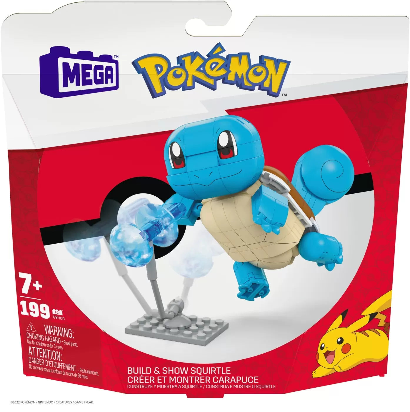 Pokemon mega construx set de constructie squirtle 