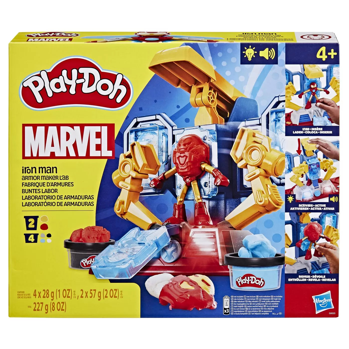 Play doh iron man laboratorul de armura