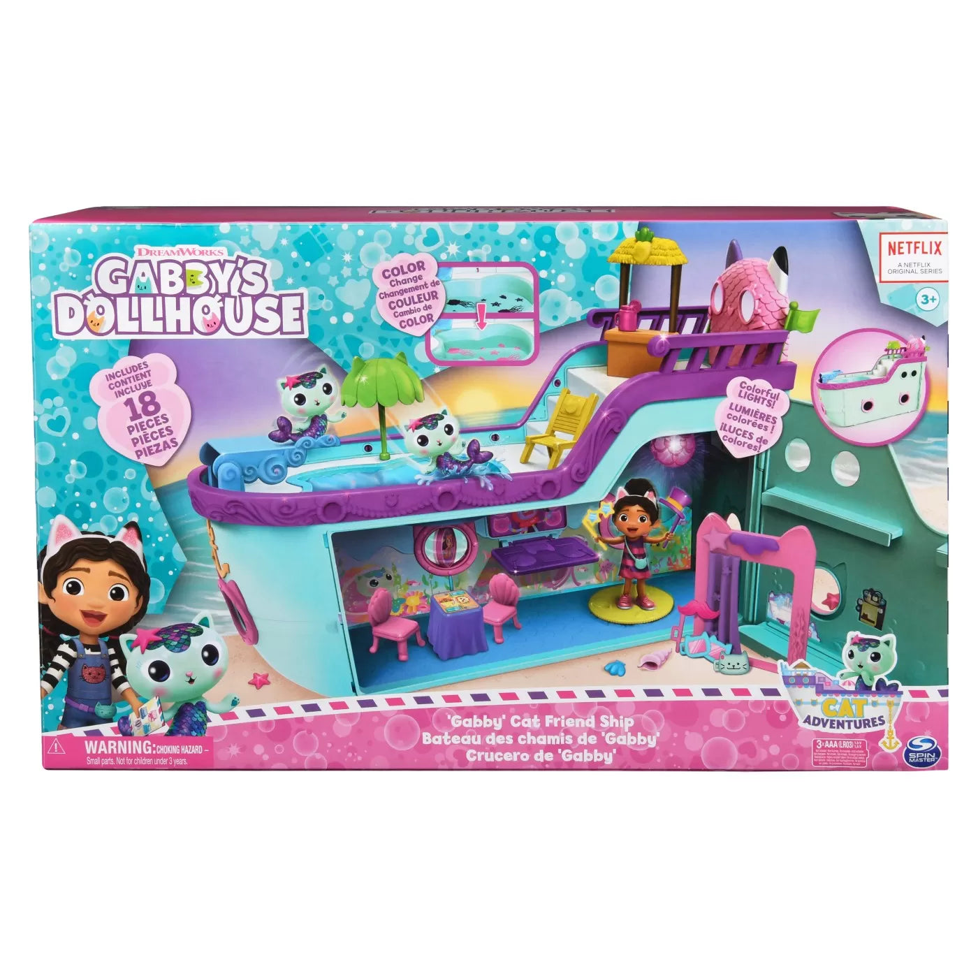 Gabbys dollhouse vaporul cu prieteni