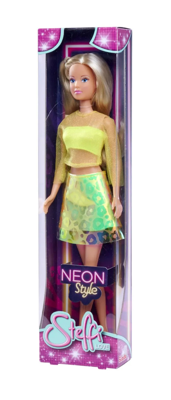 Steffi love papusa steffi neon style galben