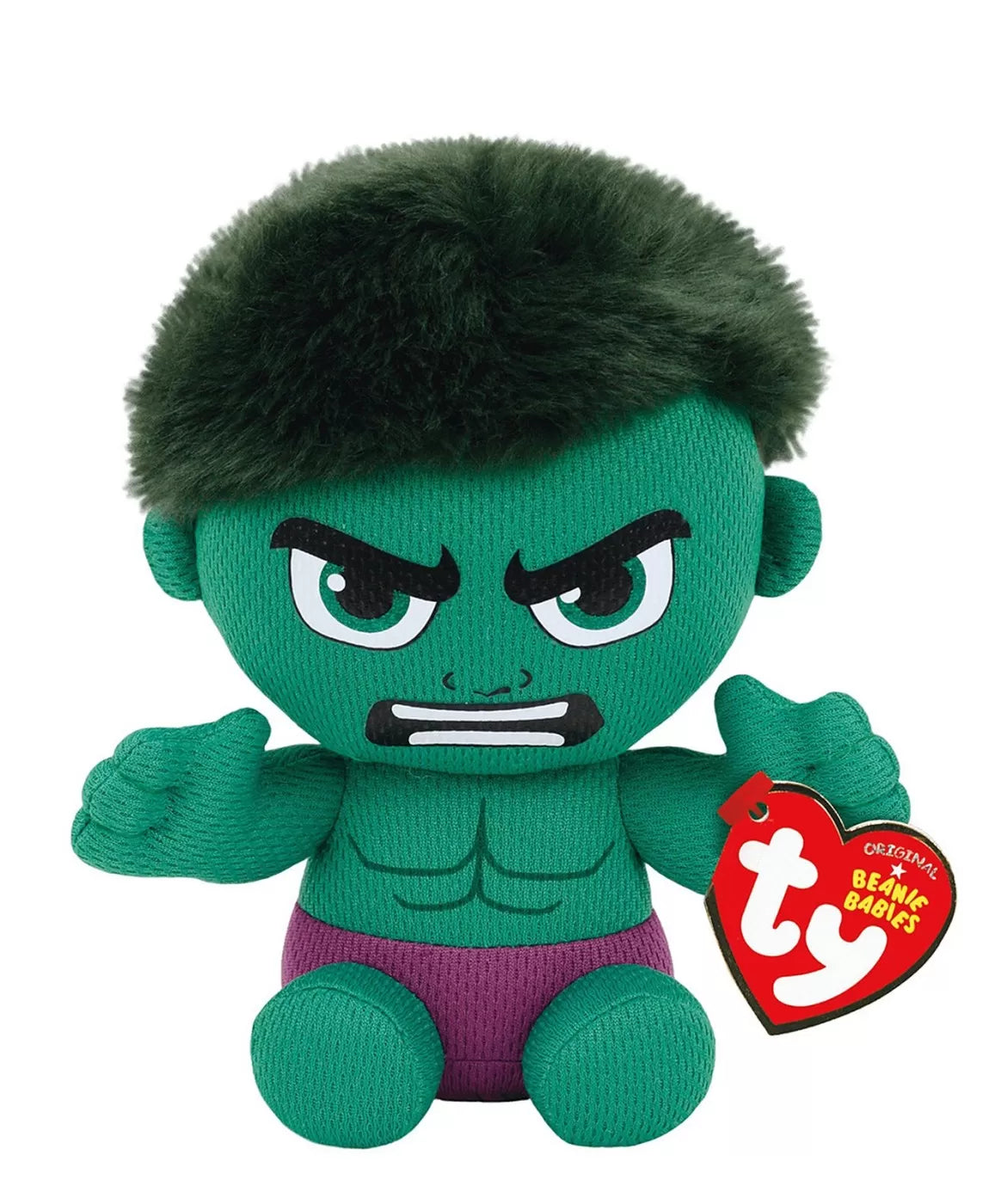 Plus ty 15cm beanie babies marvel hulk 
