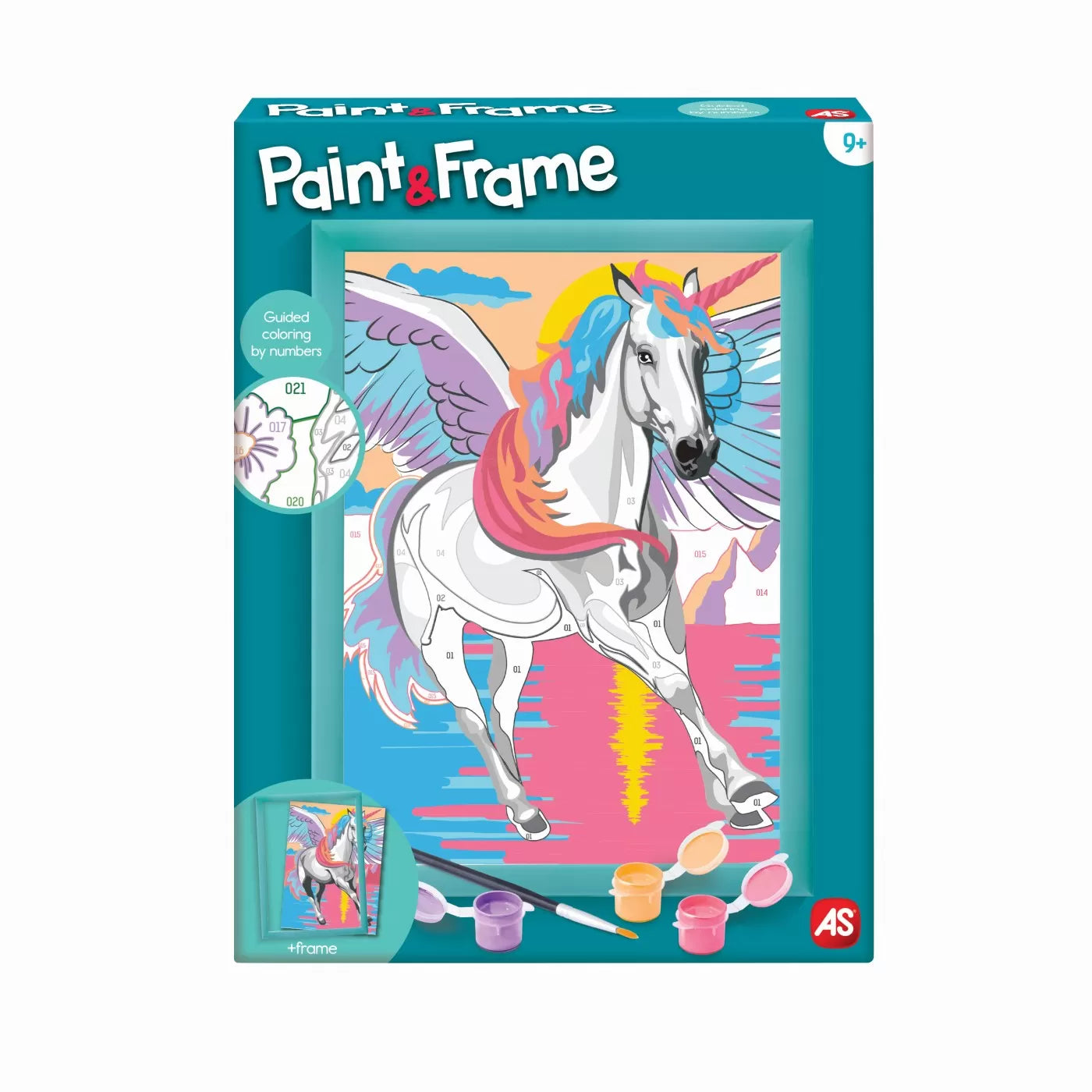 Picteaza si inrameaza unicornul magic