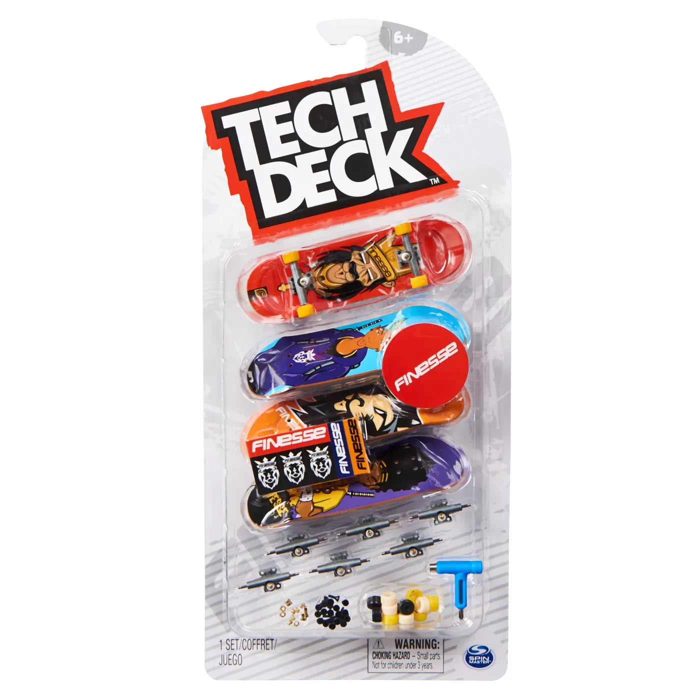 Tech deck pachet 4 piese fingerboard finesse 9.6cm 