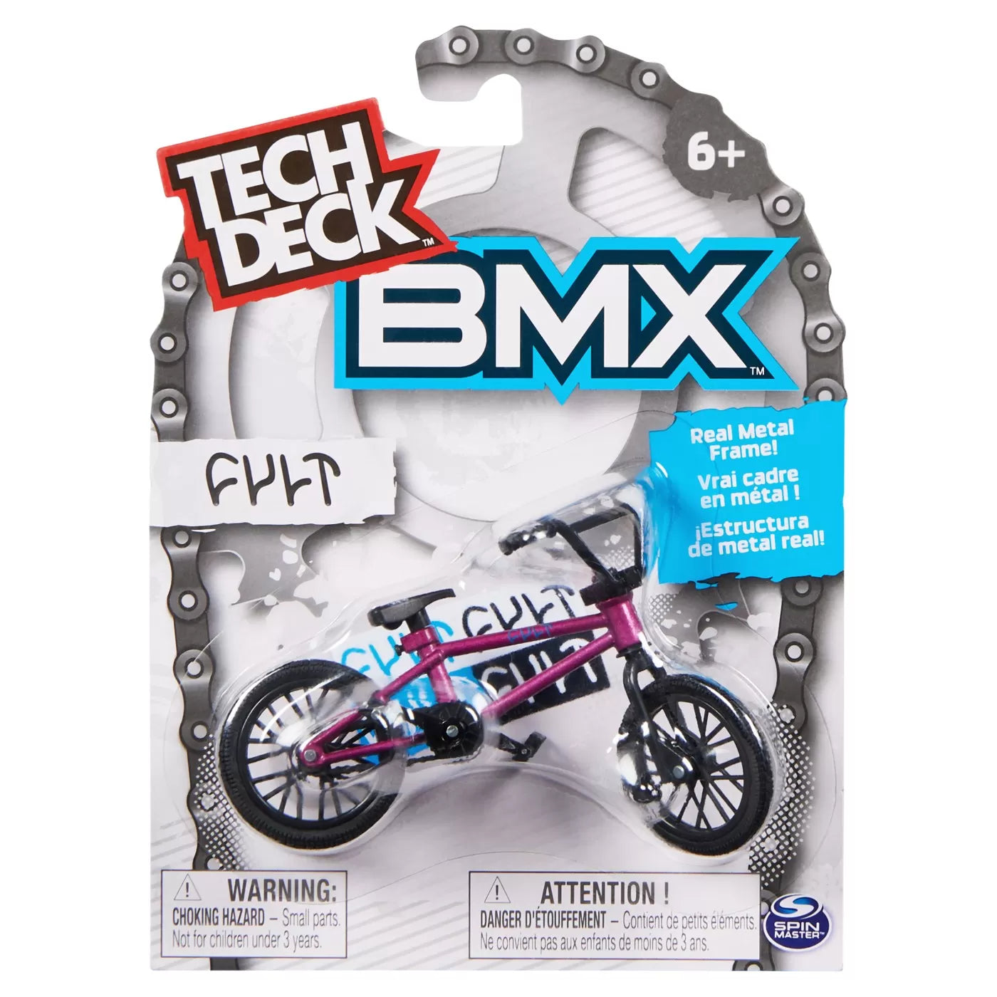 Tech deck pachet bicicleta bmx fult roz