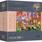 Puzzle trefl din lemn 500+1 piese lumea magica 