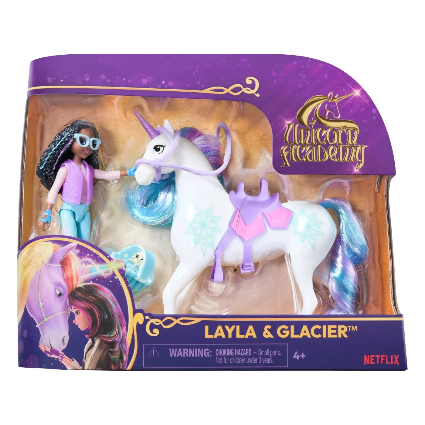 Unicorn academy set unicorn glacier si papusa layla