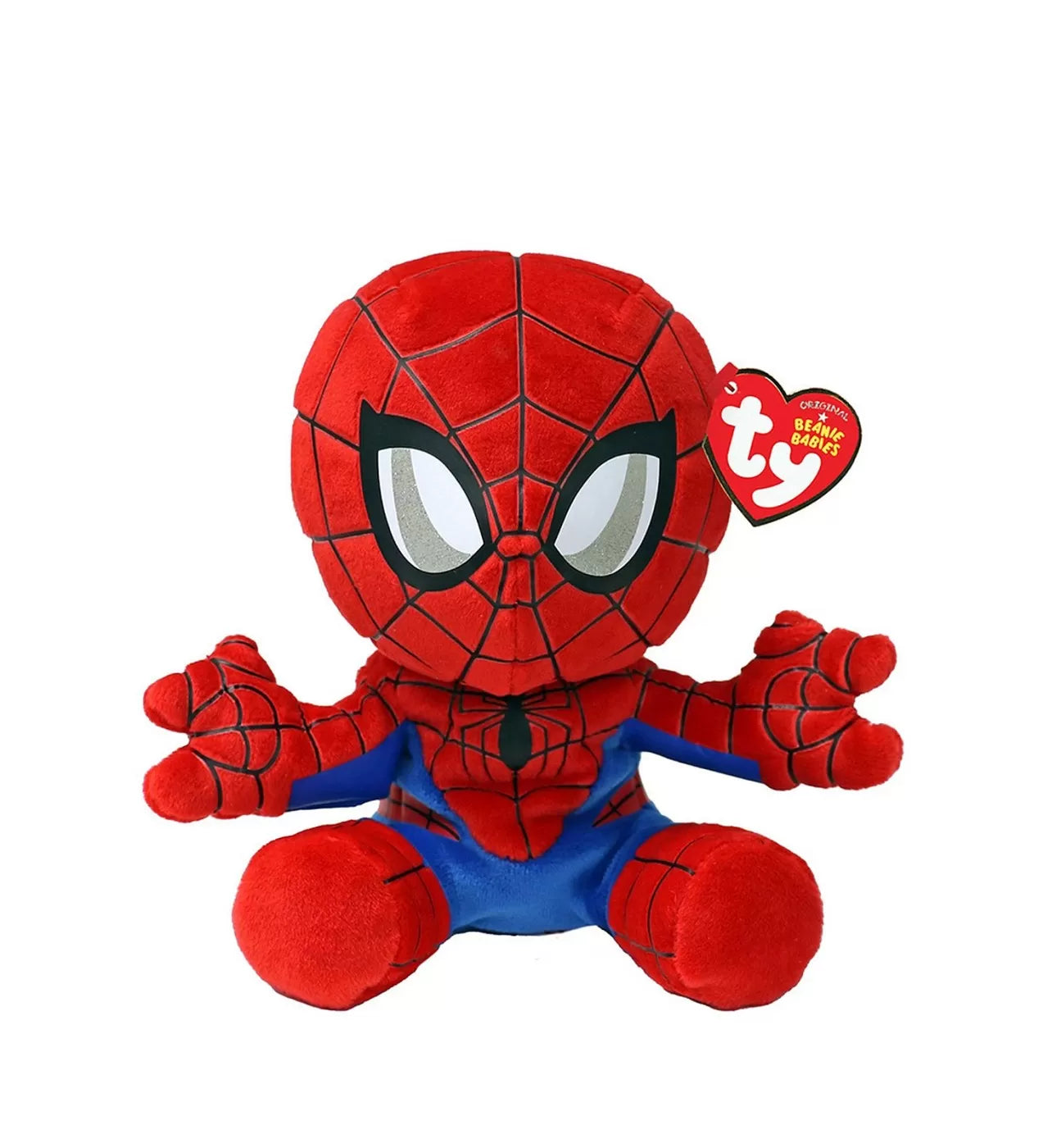 Plus ty 15cm beanie babies soft marvel spiderman 