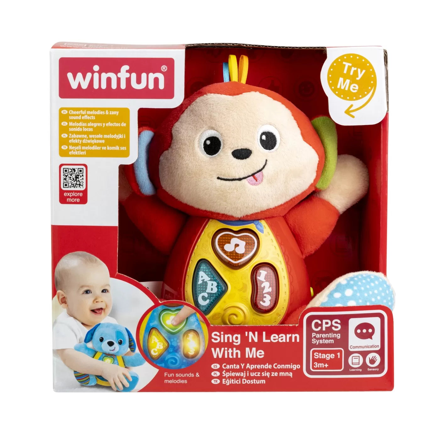 Winfun canta si invata cu maimutica