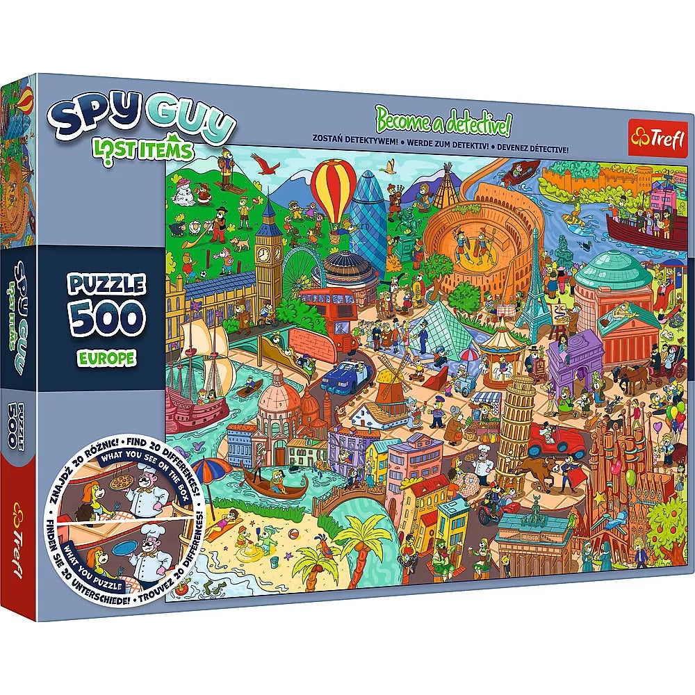 Puzzle trefl 500 spy guy obiecte pierdute in europa