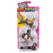 Tech dech sk8 crew pachet 2 seturi placa si figurina 9.6cm sapca neagra si casca neagra