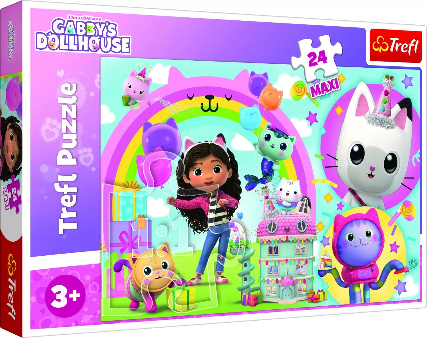 Puzzle trefl 24 maxi gabbys dollhouse casa lui gabby