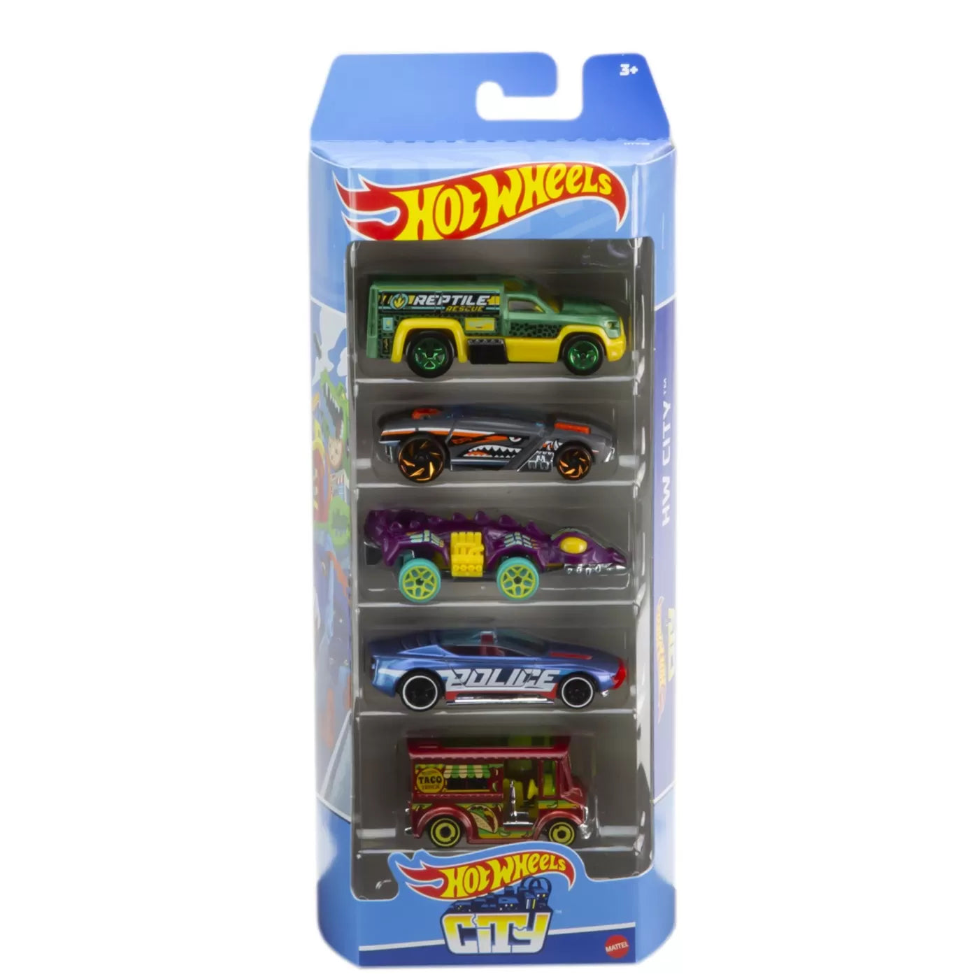 Set 5 masini hot wheels city