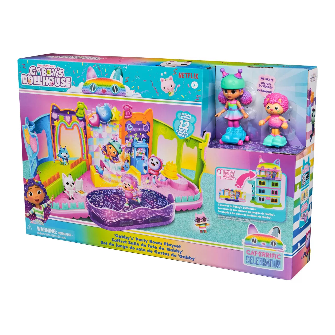 Gabbys dollhouse set de joaca camera de petrecere