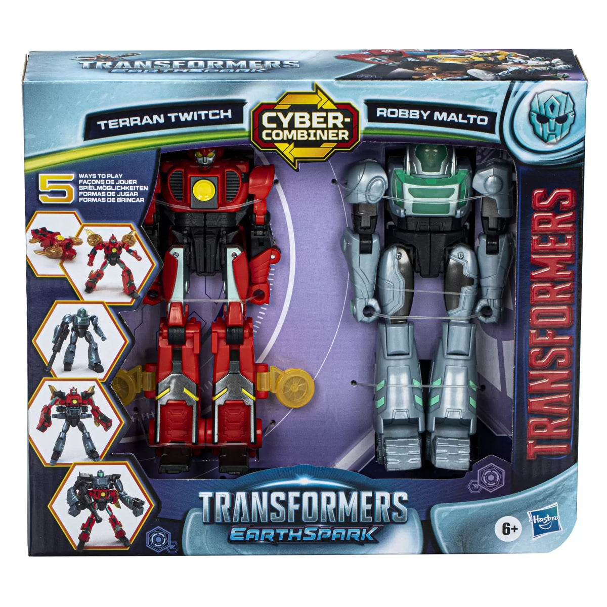 Transformers earthspark set 2 figurine terran twitch si robby malto