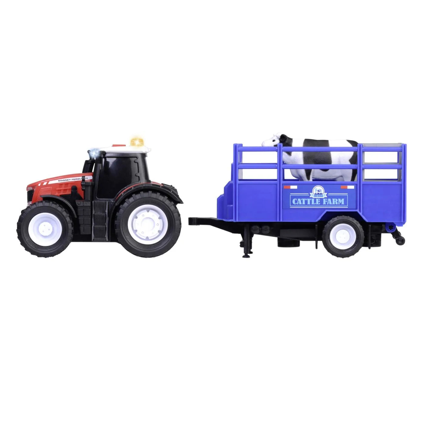 Dickie Massey Ferguson traktor és utánfutó hang- és fényfunkcióval