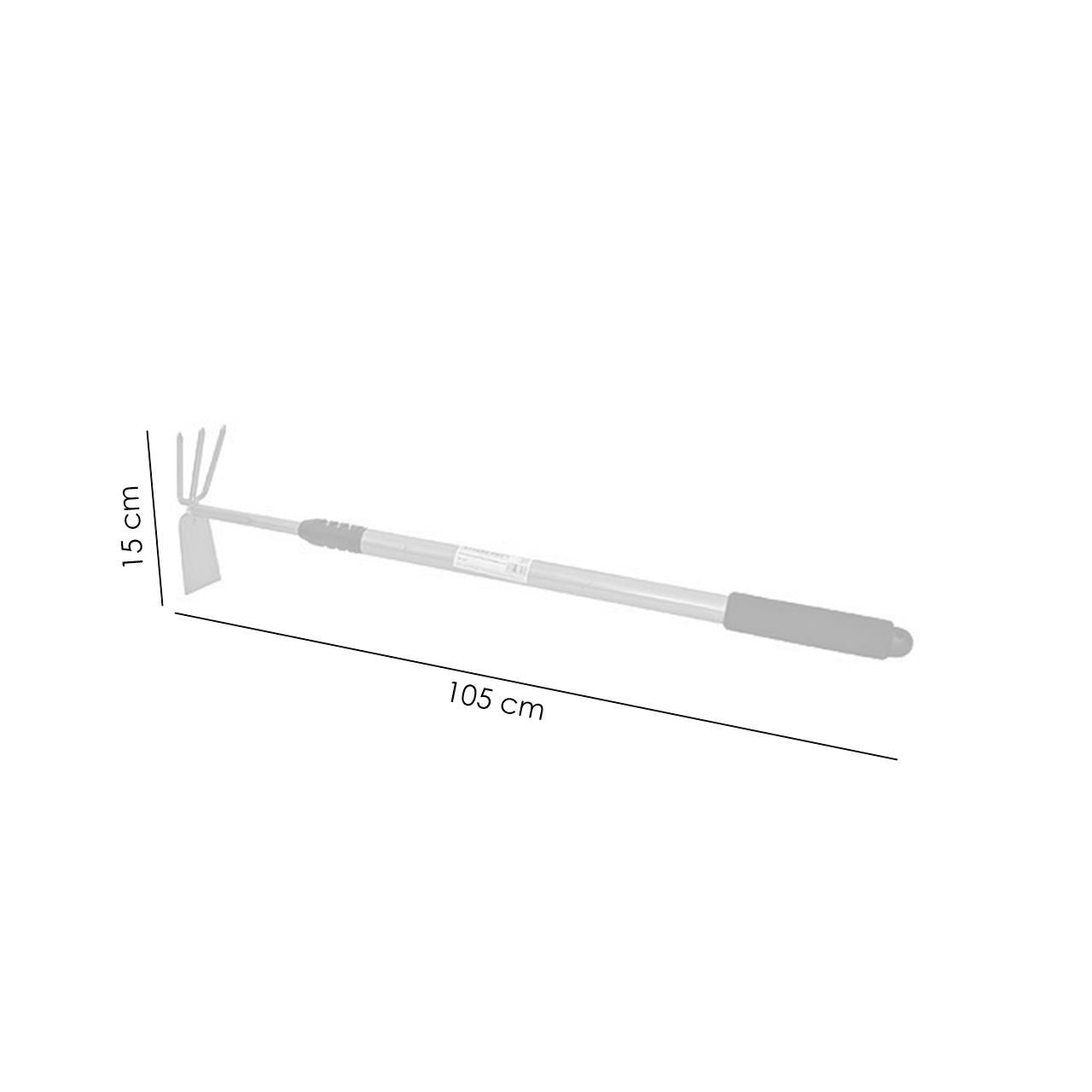 Sapaliga, plata, cu coada telescopica, 3 dinti, 18x118 cm